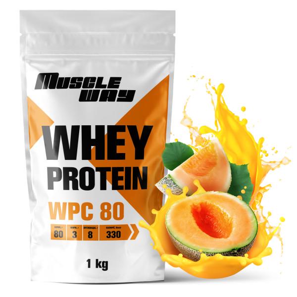 Протеин сывороточный MuscleWay 80% КСБ 80 26 порции 1 кг Дыня (21-125-ksb80-mw-rs.d) - фото 1 Протеин сывороточный MuscleWay 80% КСБ 80 26 порции 1 кг Дыня (21-125-ksb80-mw-rs.d) - фото 1