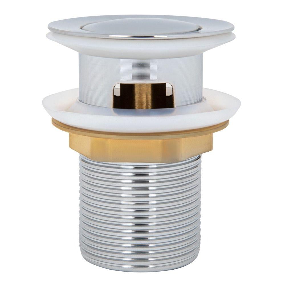 Клапан донный Wezer WHR-4005-Y Click-Clack для умывальника Хром глянцевый (SQ-1058184)