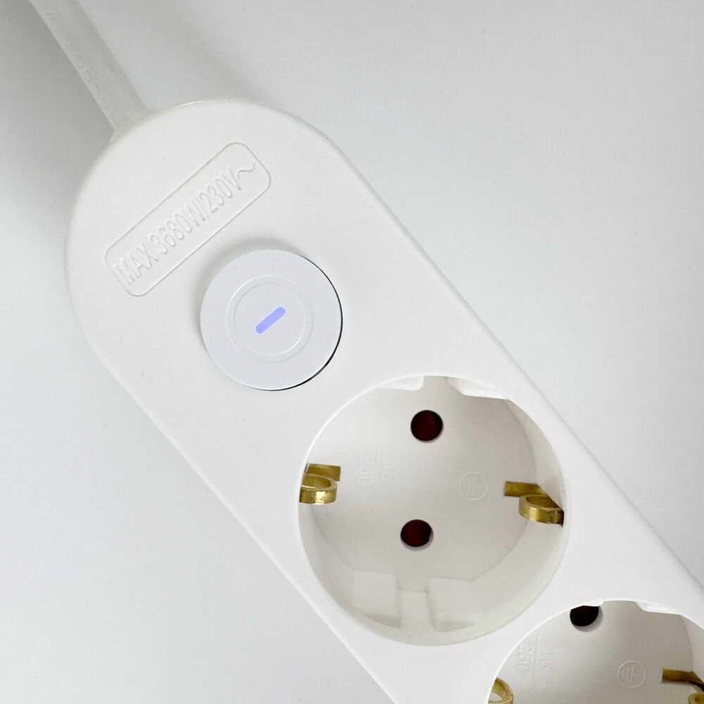 Подовжувач тримісний АСКО-УКРЕМ Ornat побутовий з з/к USB Type-C 2 м Білий (ECO019001001) - фото 7 Подовжувач тримісний АСКО-УКРЕМ Ornat побутовий з з/к USB Type-C 2 м Білий (ECO019001001) - фото 7