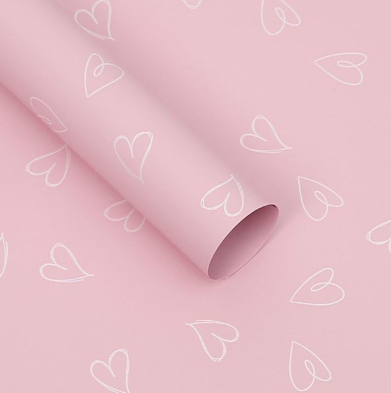 Плівка пакувальна Unison J00251-167 матова в листах 58x58 см Яскраво-рожевий (2788518722)