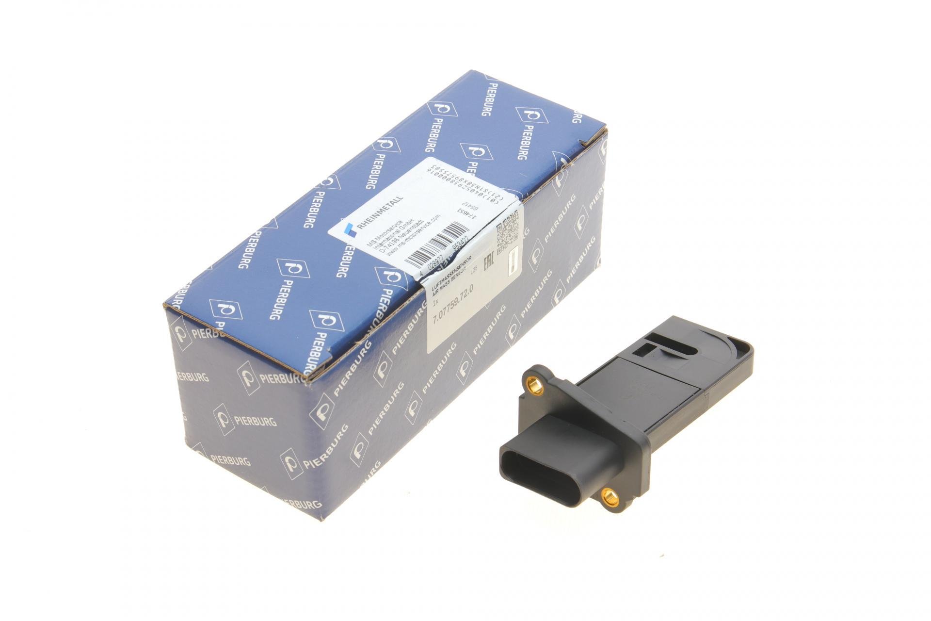 Расходомер воздуха Skoda Octavia II/VW Golf V/VI/Passat B6 2,0TFSI 04-17 (7.07759.72,0)