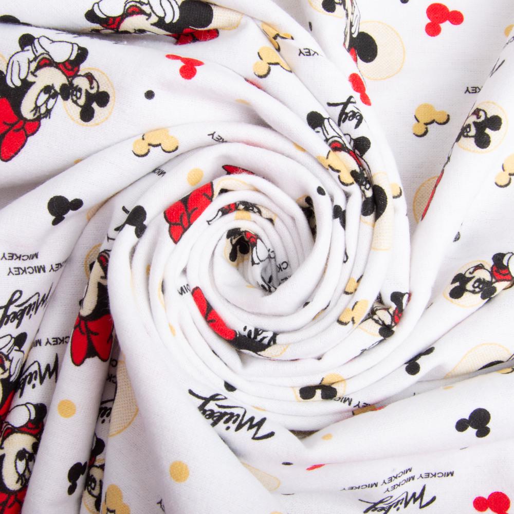 Ткань фланель хлопок детский принт 180 см 155 гр/м2 10-0676 Красный