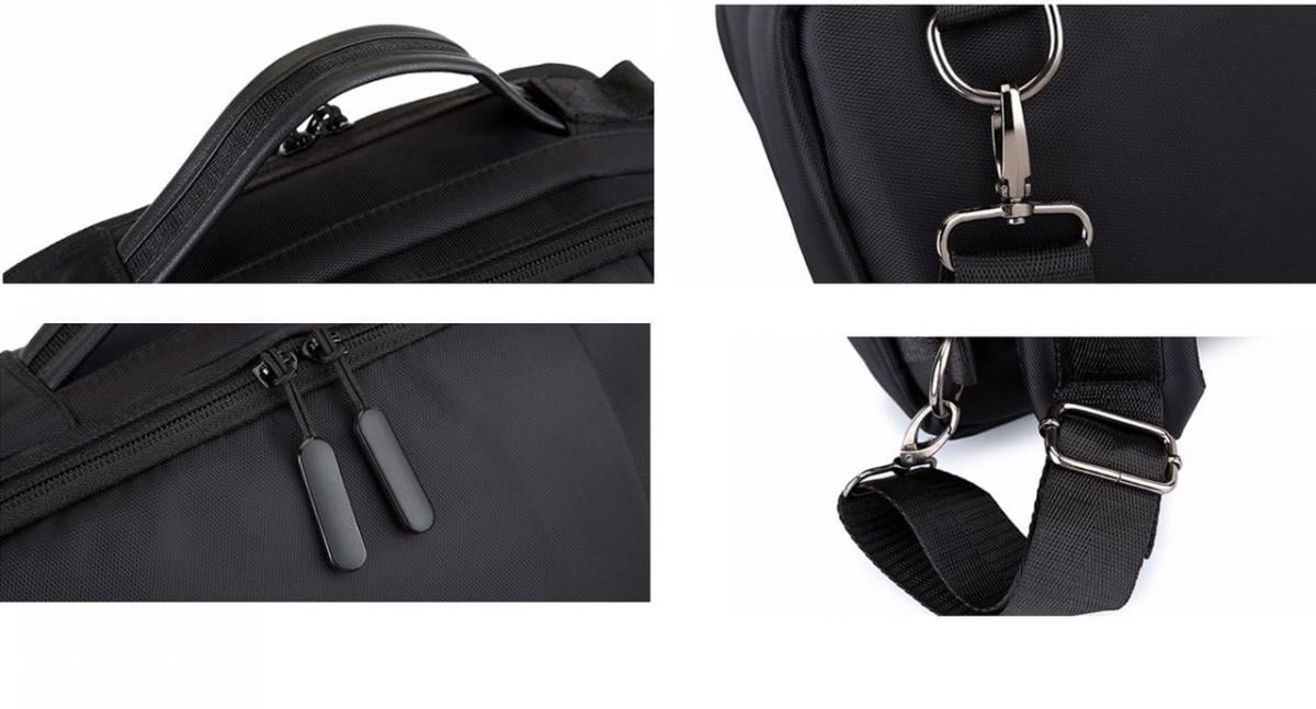 Сумка-рюкзак для ноутбука 15,6" 41х30х13 см Коричневый (СР-1201-2) - фото 6 Сумка-рюкзак для ноутбука 15,6" 41х30х13 см Коричневый (СР-1201-2) - фото 6