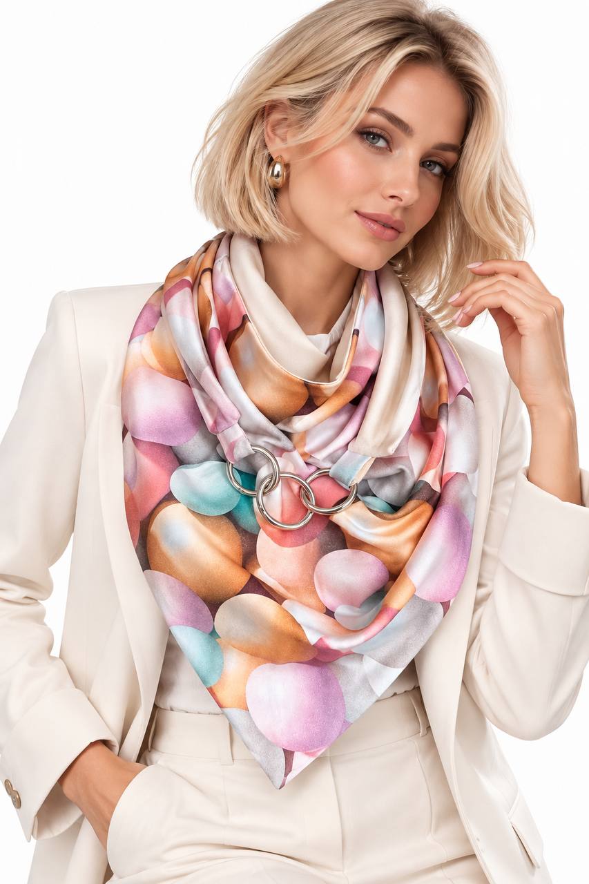 Шарф жіночий двостороній My scarf Едінбург Рожева мрія теплий (39115126)
