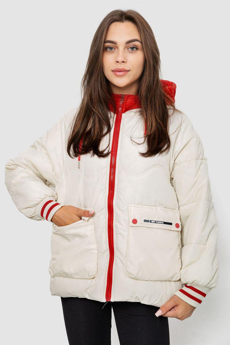 Куртка женская Ager демисезонная XXL Молочный (244R8023)