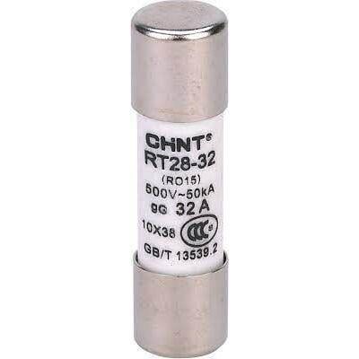 Запобіжник циліндричний плавкий CHINT RT28 2A gG/gL 10х38 мм (520474)