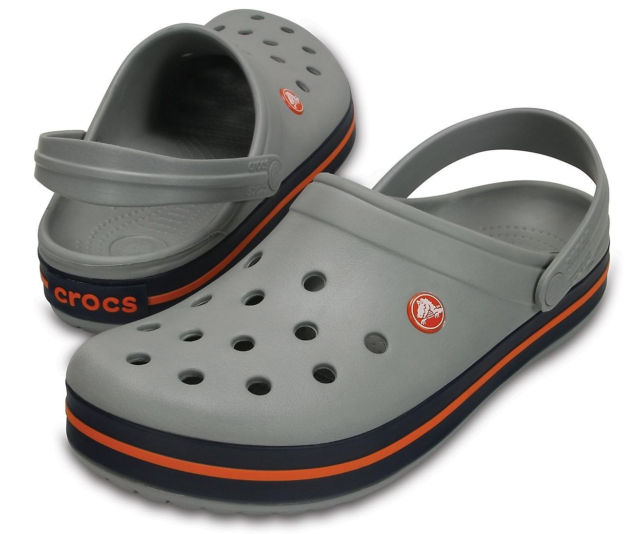 Сабо Crocs Crocband Light M7W9 р. 39 Grey/Navy - фото 3