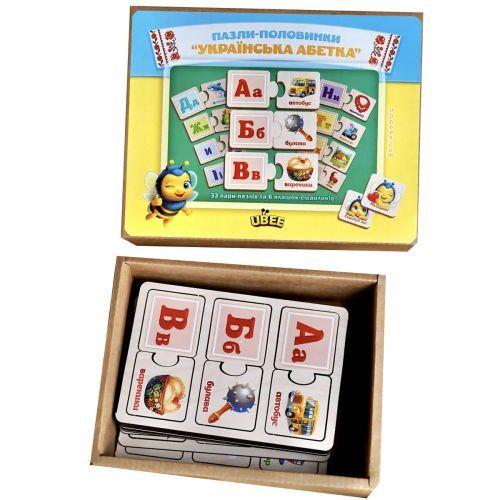 Дерев'яний пазл розвиваючий Абетка (15877)