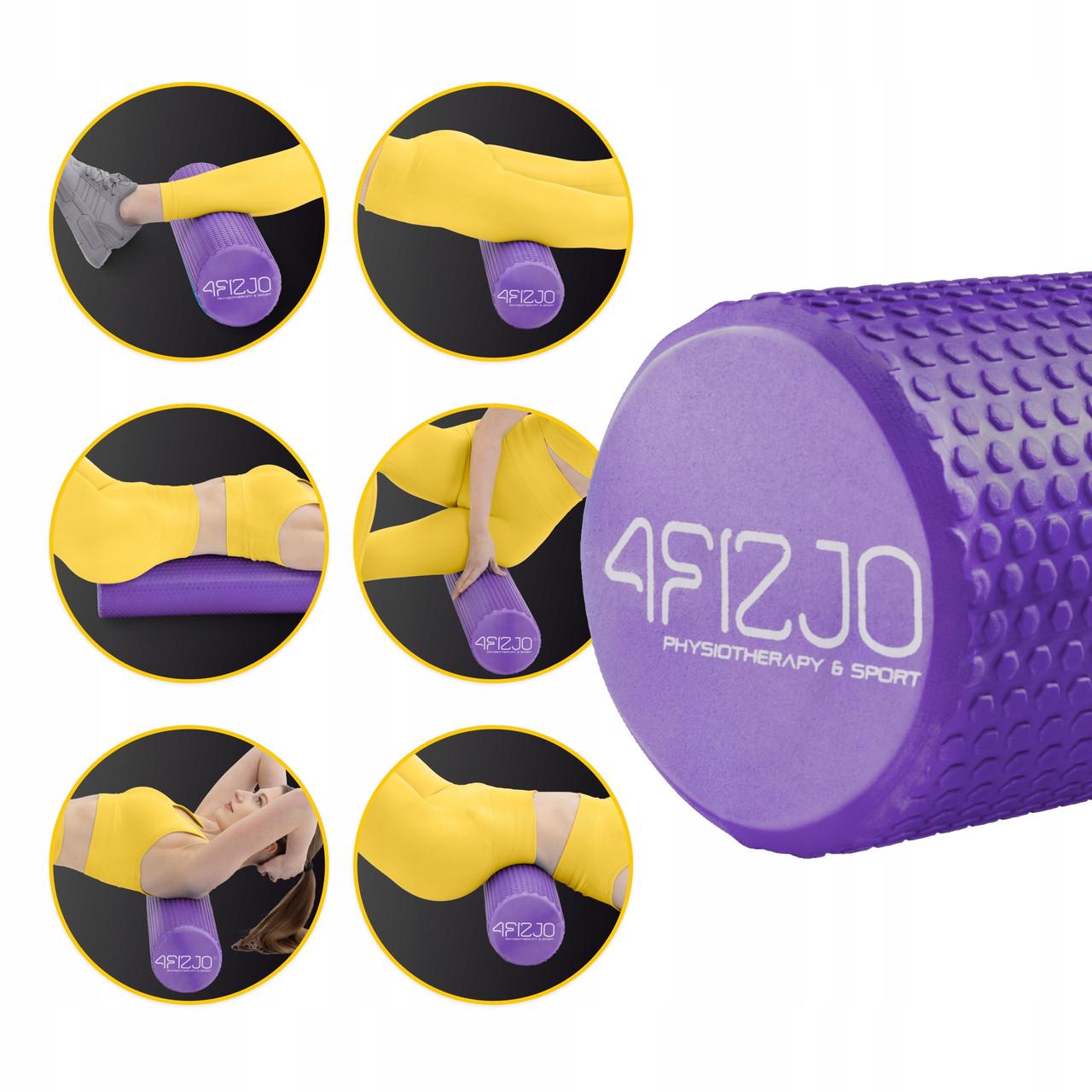 Массажный ролик 4fizjo CARE+ EVA 90x15 см Purple (P-5907739314420) - фото 5