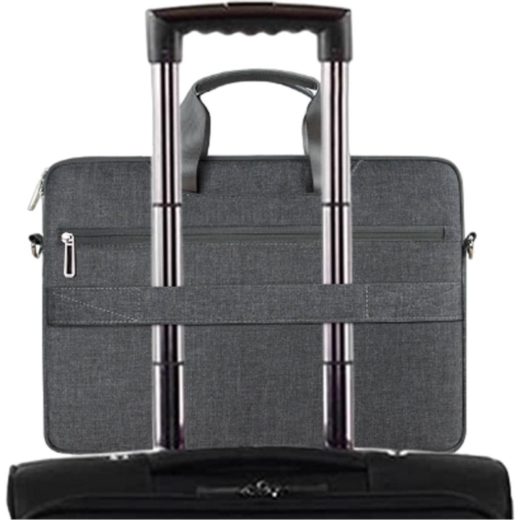 Сумка для ноутбука WiWU Gent Business Handbag for MacBook 13.3" Grey - фото 7 Сумка для ноутбука WiWU Gent Business Handbag for MacBook 13.3" Grey - фото 7
