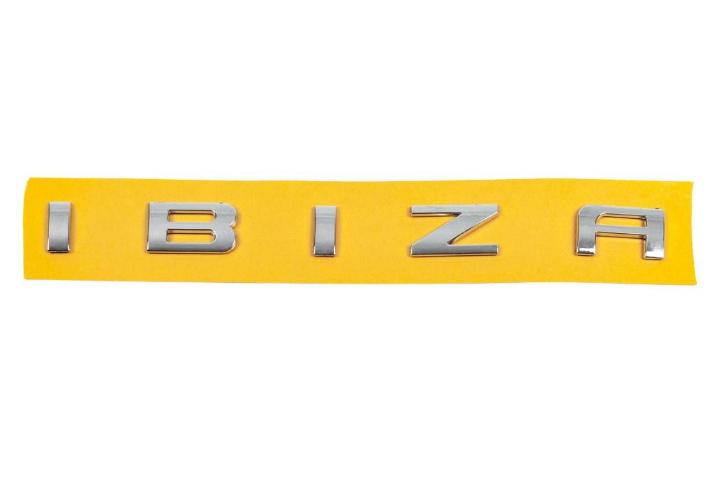 Надпись Ibiza 6L6853687A Davs Auto для Seat Ibiza 2002-2009 гг. abs-пластик Хром