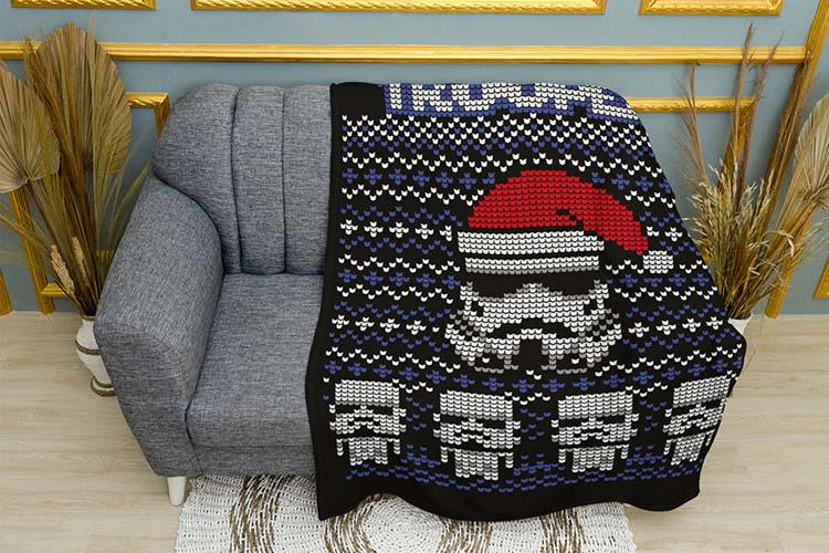 Плед плюшевый Space holiday Troopers Star Wars двухслойный 150х210 см (114464-3) Плед плюшевый Space holiday Troopers Star Wars двухслойный 150х210 см (114464-3)