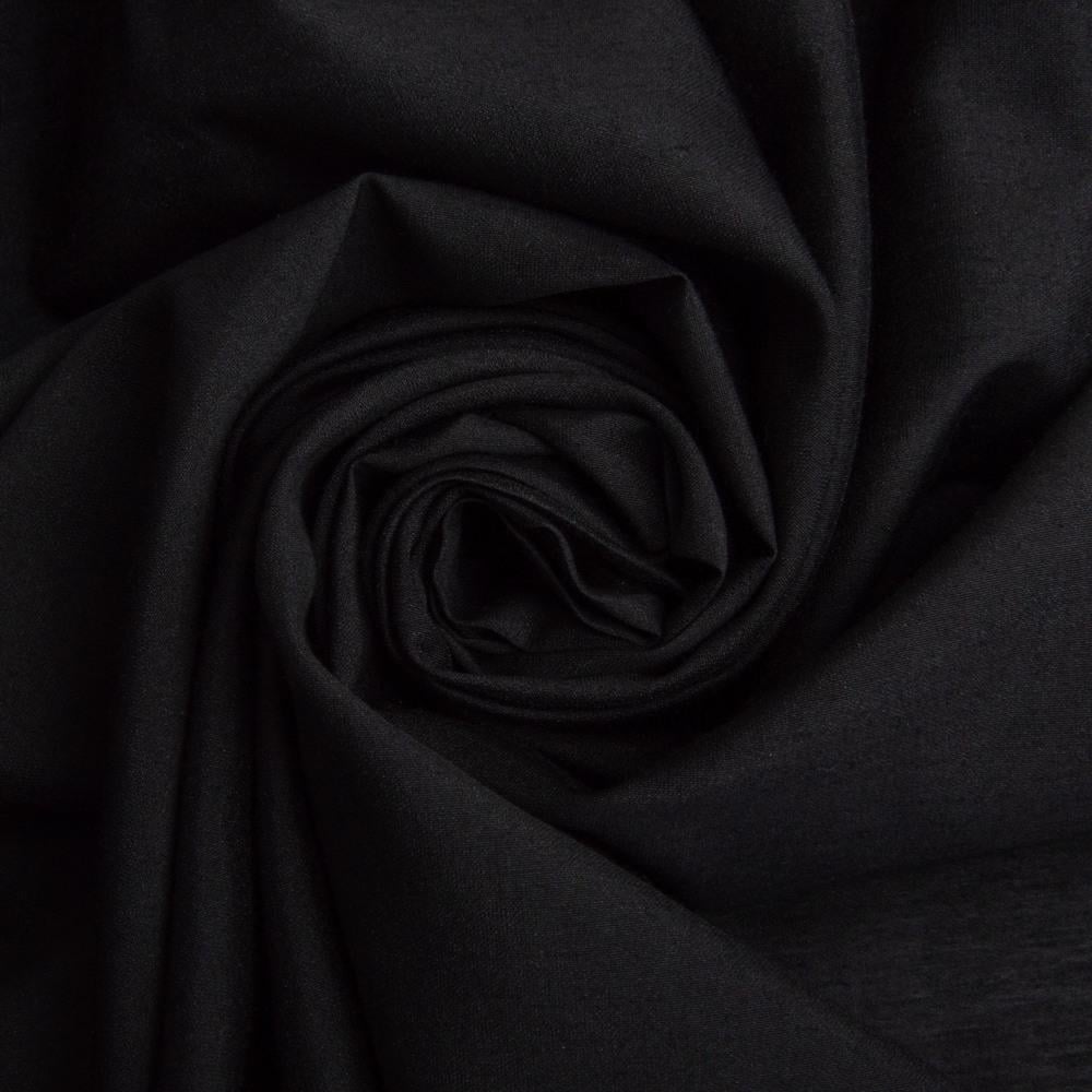 Ткань платечная Жемчужина 82 гр/м2 150 см вискоза для платьев/блуз/аксессуаров Черный
