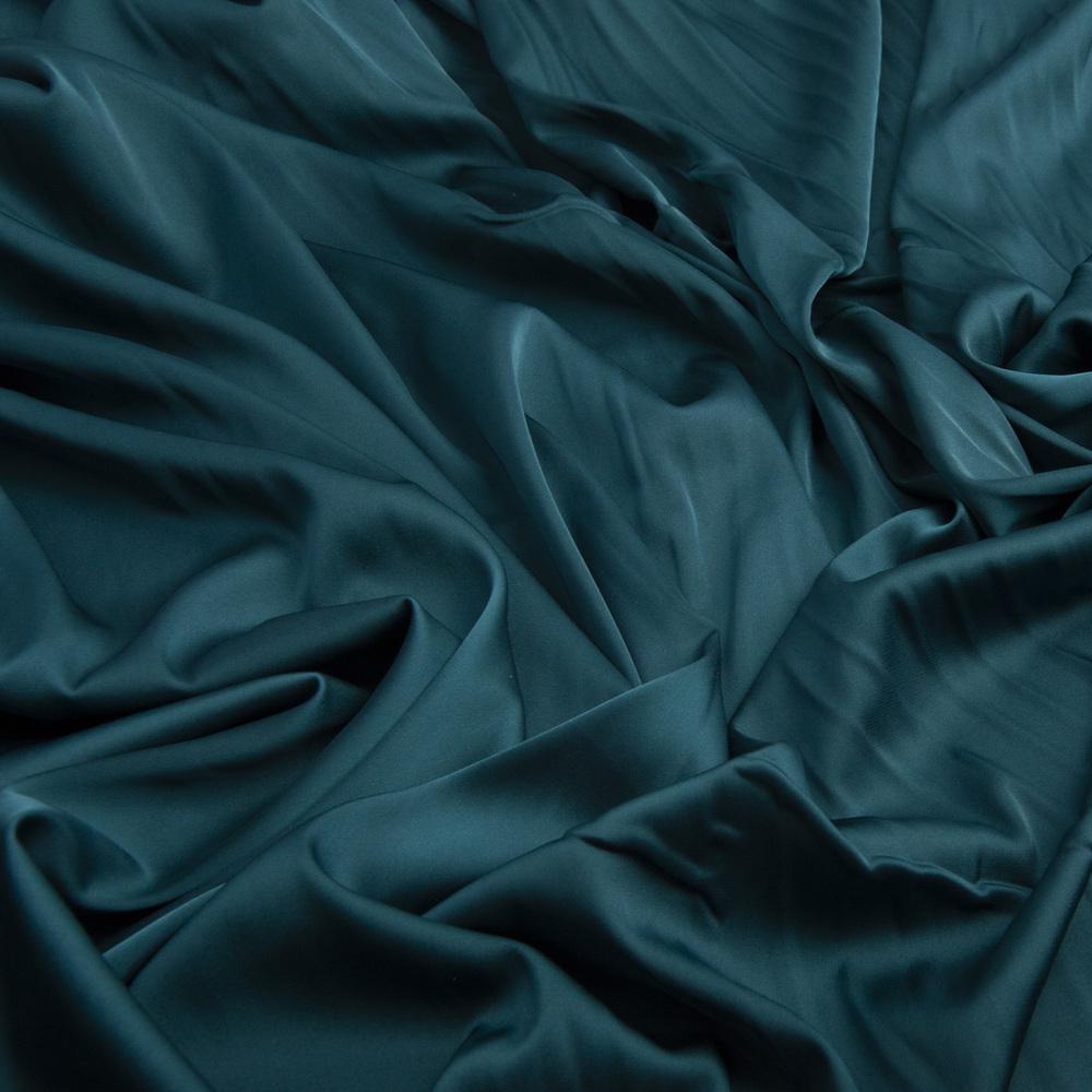 Ткань платевая атлас шелк Vanessa Малахит (19913)