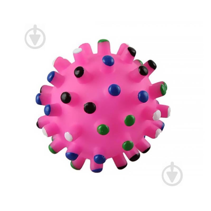 Игрушка мяч для собак с пищалкой Taotaopets 065529 диаметр 6,5см Розовый Игрушка мяч для собак с пищалкой Taotaopets 065529 диаметр 6,5см Розовый