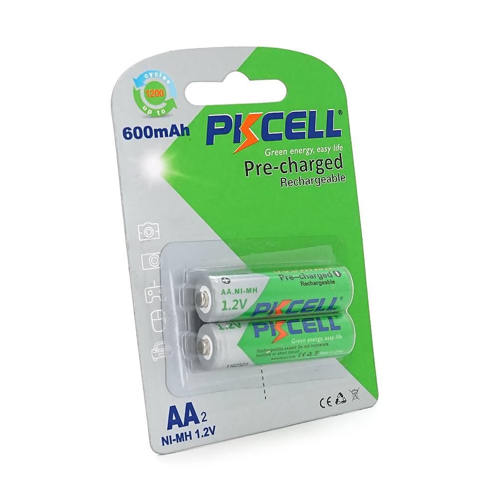 Акумулятор PKCELL Already Charged 1,2V AA 600mAh NiMH 2 штуки у блістері (33657)
