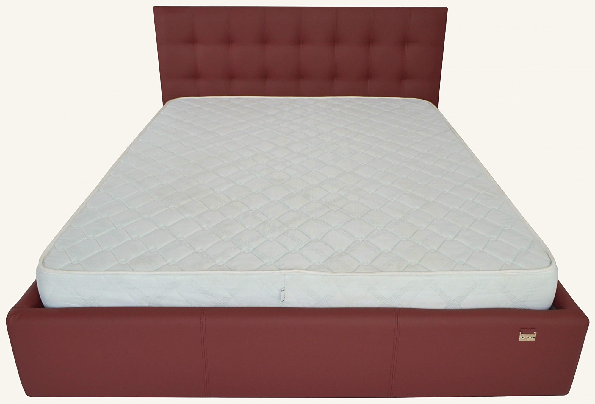 Кровать двуспальная Richman Chester New Comfort Fly 2223 180х200 см Бордовый (r2_ChesterNew_031)