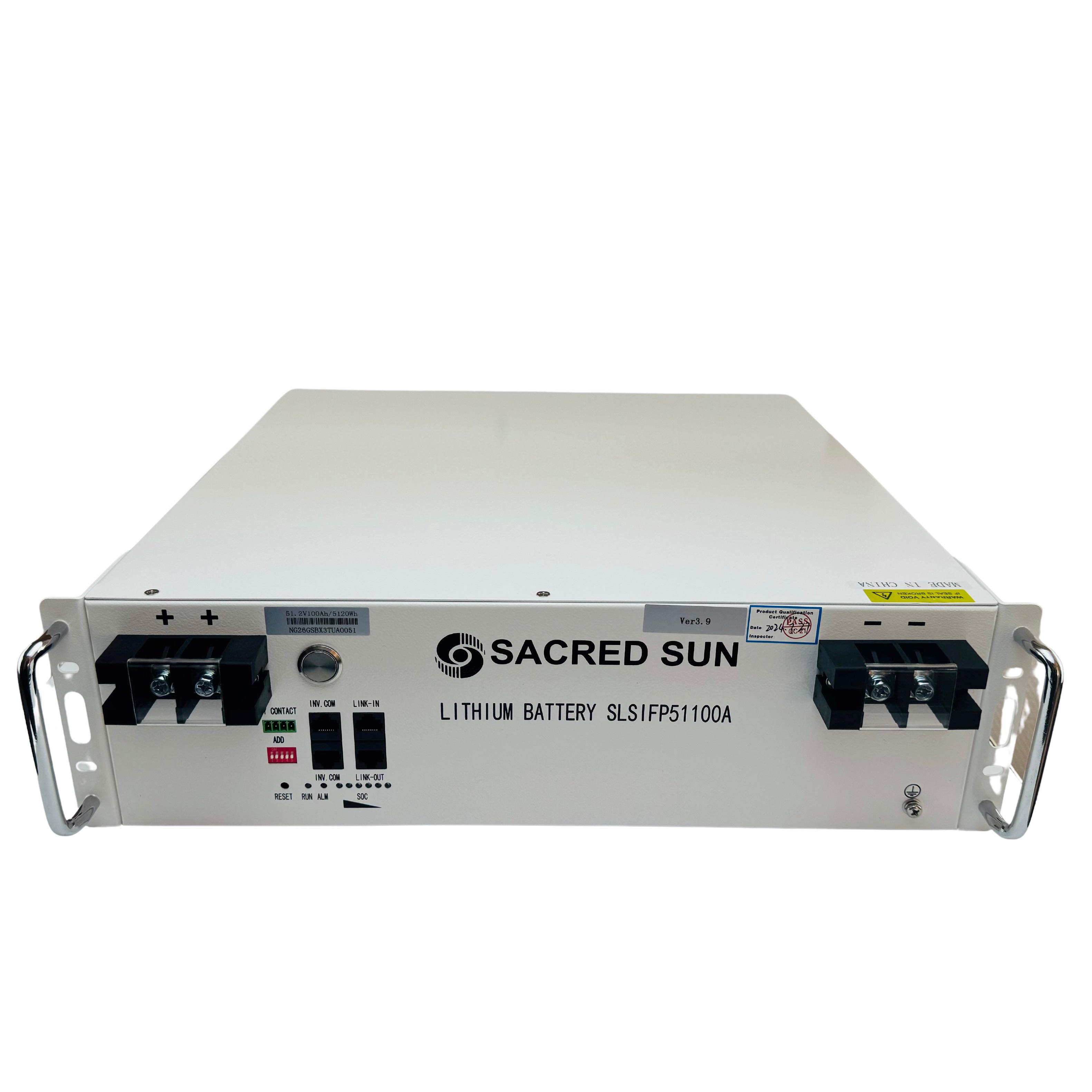 Літієвий акумулятор SACRED SUN SLSIFP51100A 51,2V 100Ah - фото 3