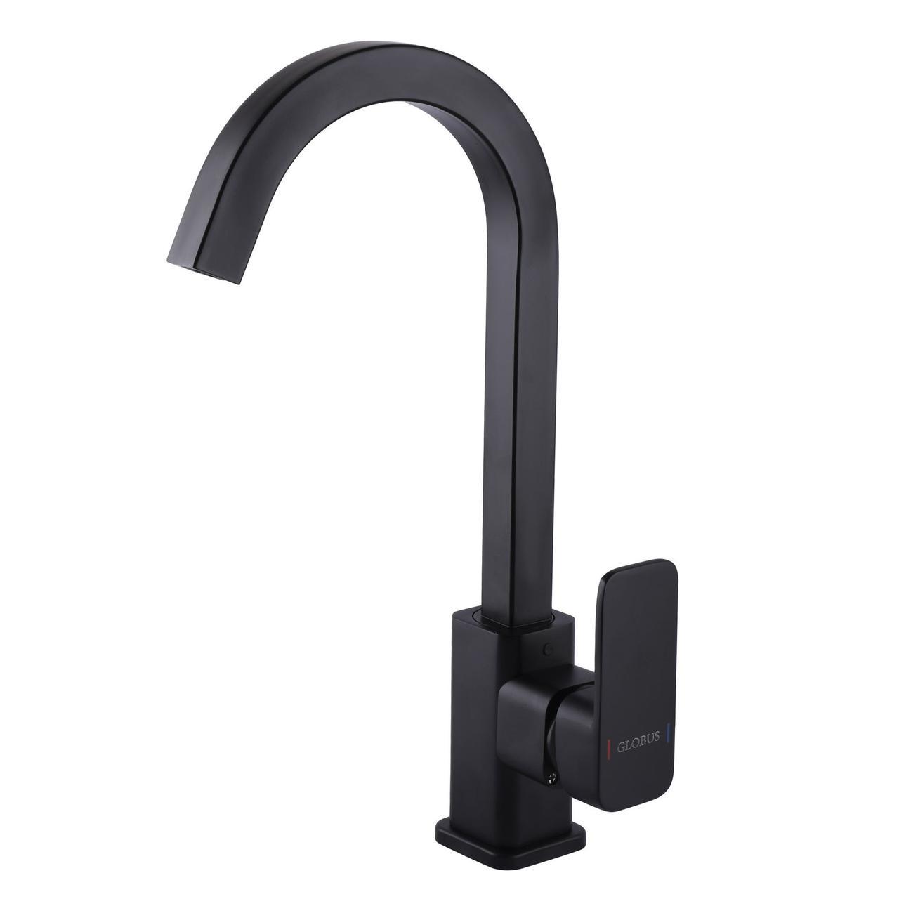 Смеситель для кухни Globus Lux Milano GLM-203SQ-BB Черный