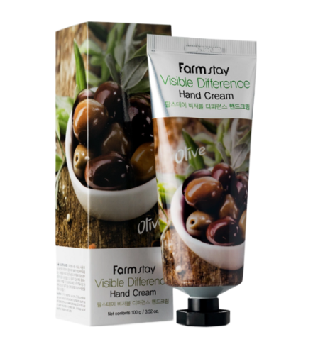 Крем для рук з екстрактом оливи FarmStay Visible Difference Olive Hand Cream 100 мл (8809338560062)