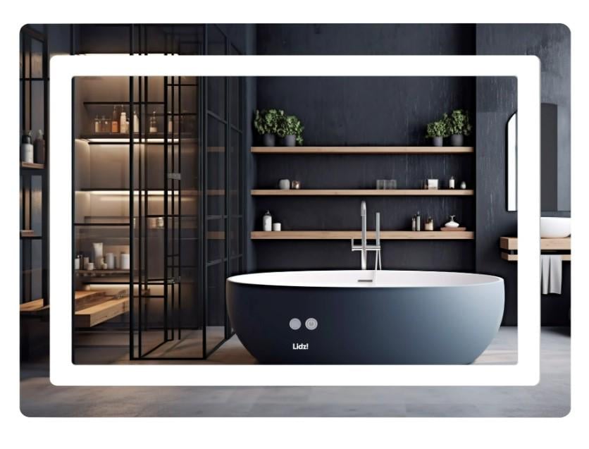 Дзеркало Lidz Kubis KU2 1000х800 мм з LED-підсвічуванням Touch (LD78LF6141008048450)