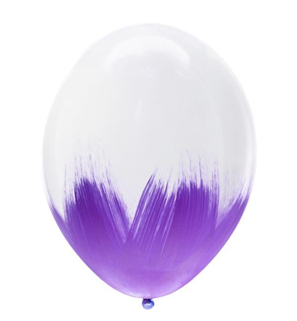 Воздушные шарики Paint 3 шт. 30 см Violet