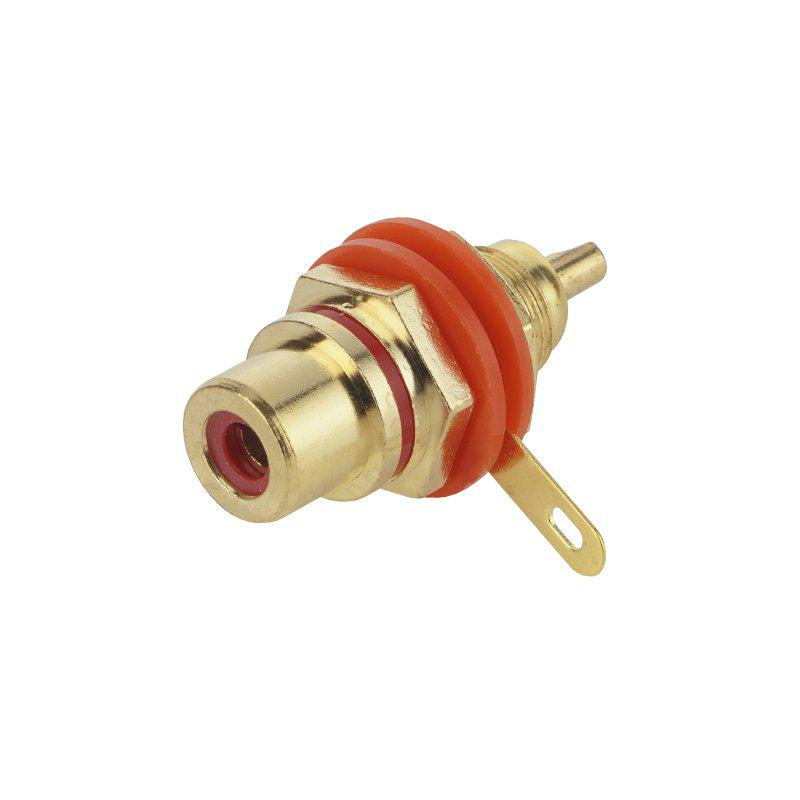 Гнездо монтажное RCA Красный (A153045)