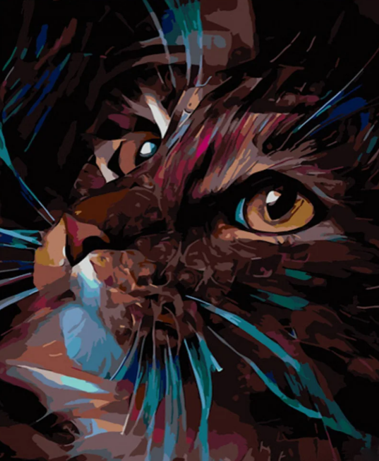 Картина по номерам Strateg Пронзительный взгляд 40x50 см (GS645)