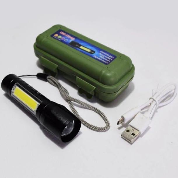 Фонарь светодиодный аккумуляторный с боковой панелью (2132706263)