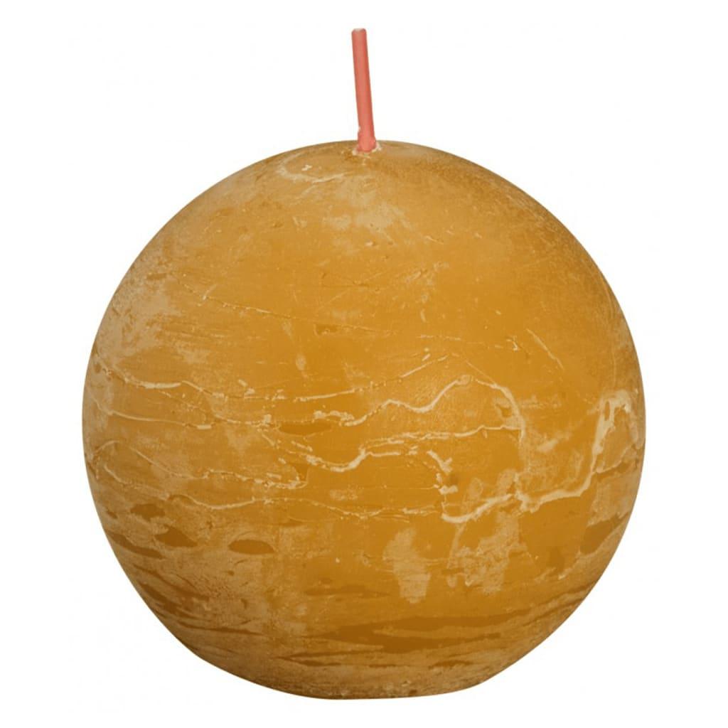 Свеча рустик шар Bolsius 76 мм Медово-желтый (2825117236)