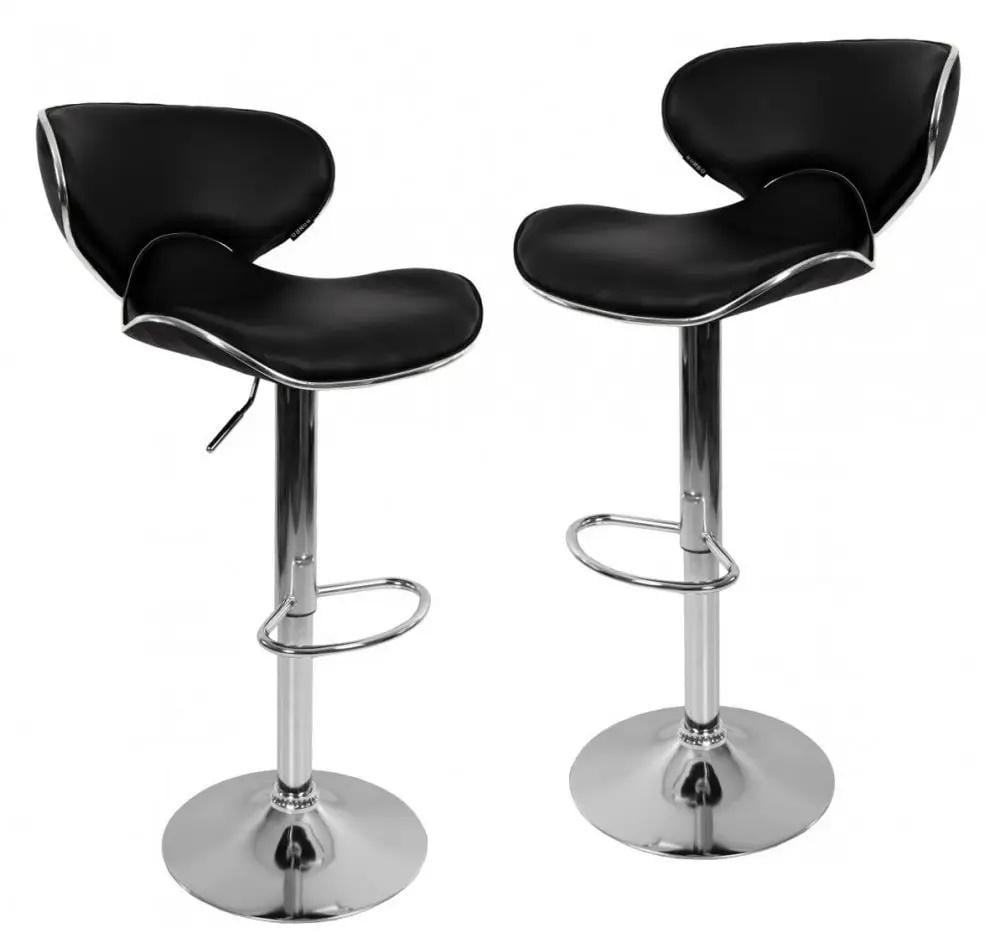 Барный стул со спинкой Bonro B-068 Черный 2 шт. (42300049mili)