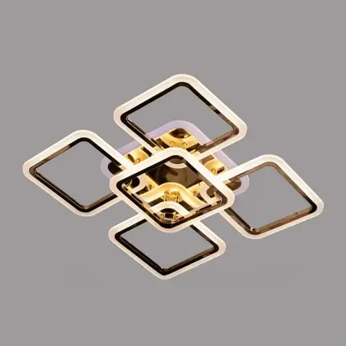 Люстра светодиодная Svet 150W 3000-6000К Золотой (SL-5342/4+1 FG+RGB DIMMER)