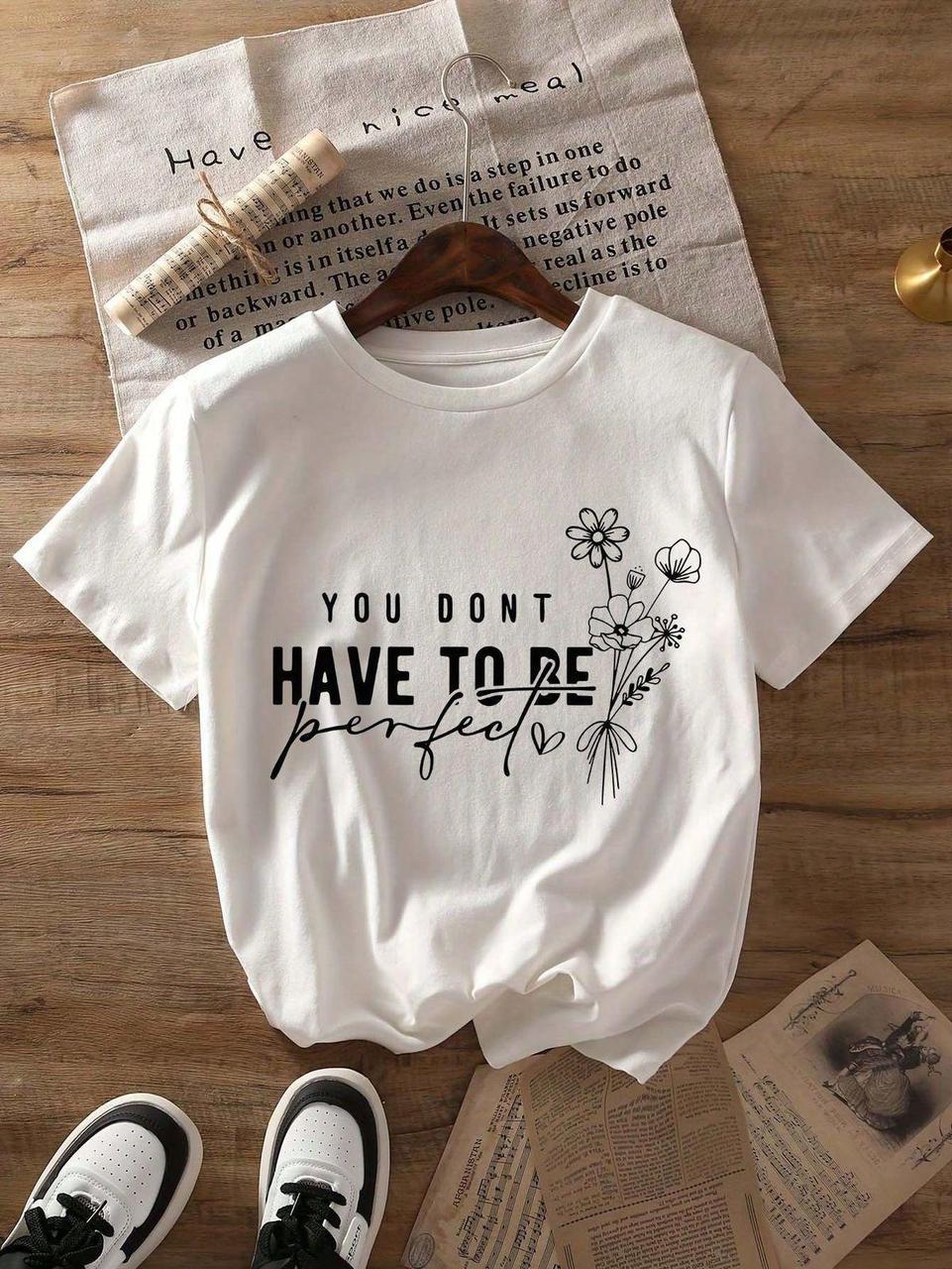 Футболка женская с принтом Pin-000-740 повседневная L Белая