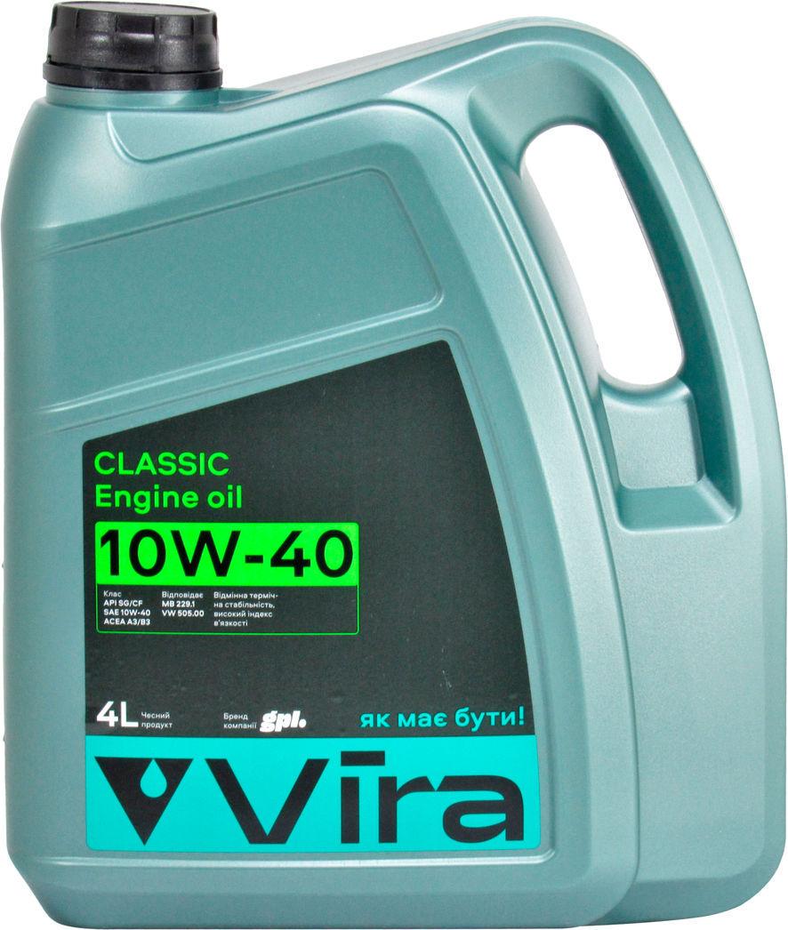 Моторное масло Vira Classic Sg/cf Vi0322 бензин/дизель 10W-40 4 л (1400516)