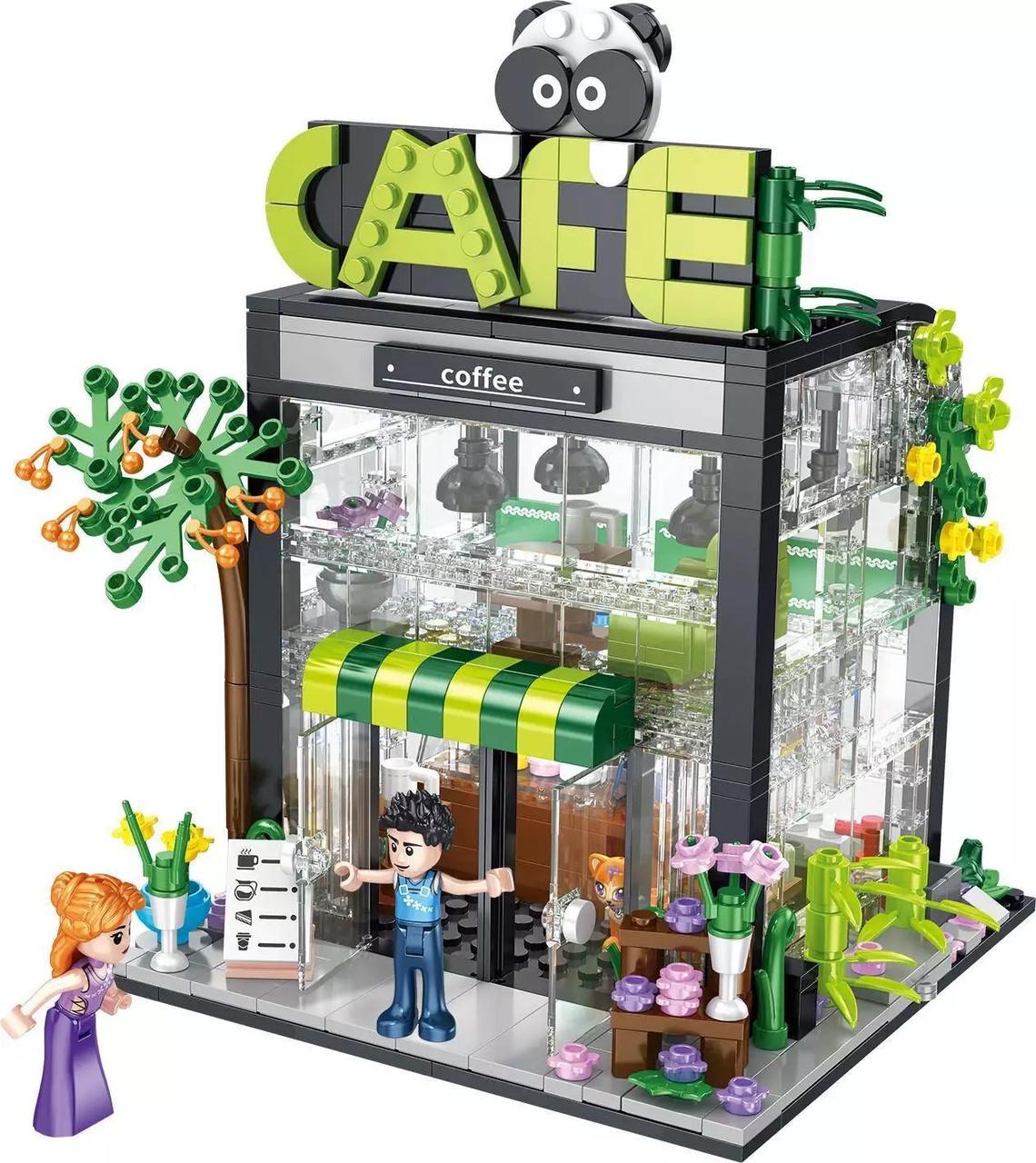 Конструктор Кофейня с LED освещением 589 эл. (FC8502)