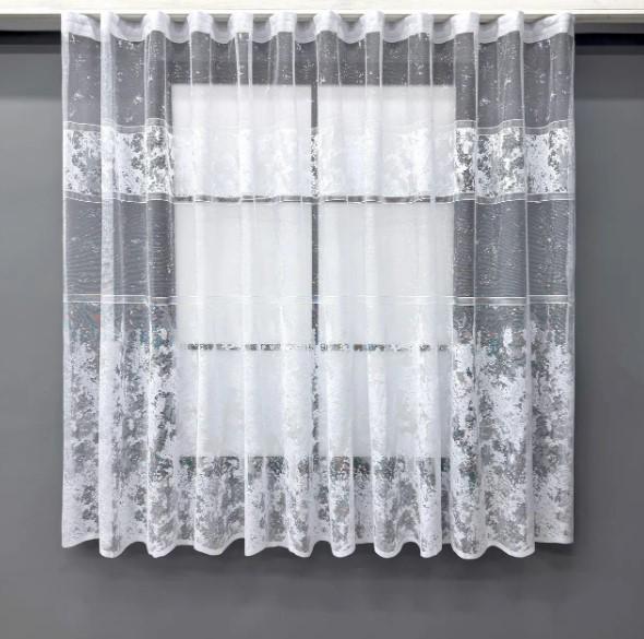 Тюль из жаккарда 1,6м Белый (1604т)