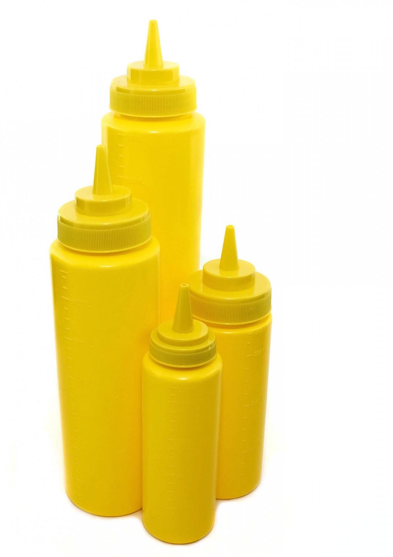 Бутылка для соусов с мерной шкалой 710 мл d 6,5х26 см Желтый (51481) - фото 2 Бутылка для соусов с мерной шкалой 710 мл d 6,5х26 см Желтый (51481) - фото 2