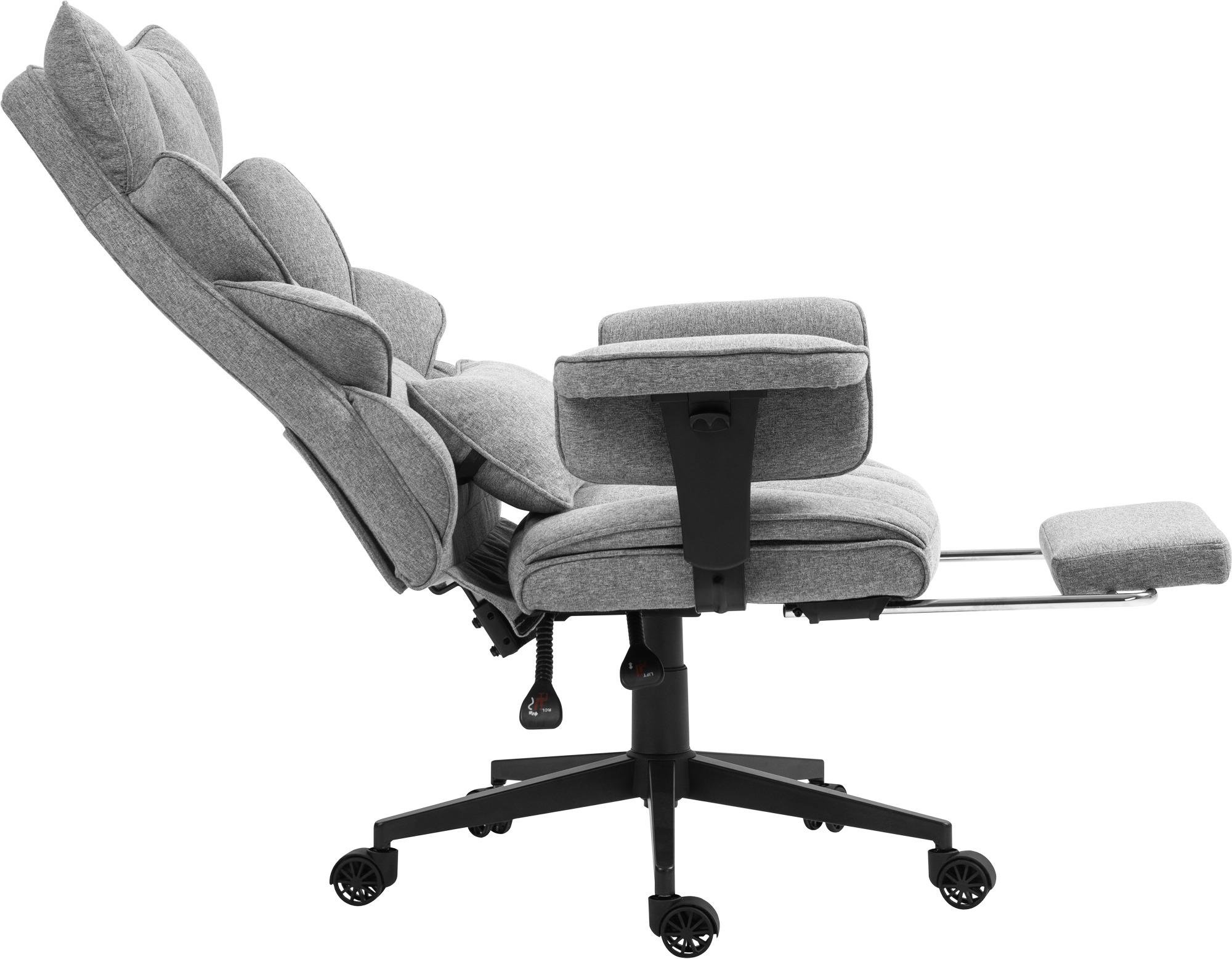 Офисное кресло GT Racer B-2511 Fabric Gray (1606) - фото 4