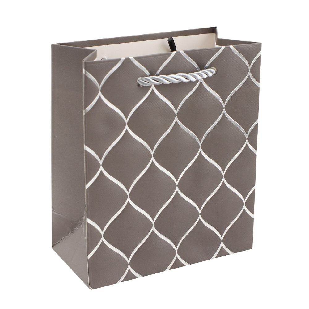 Подарочный пакет Stenson R32872-M Ornaments 26х32х10 см (21264607)