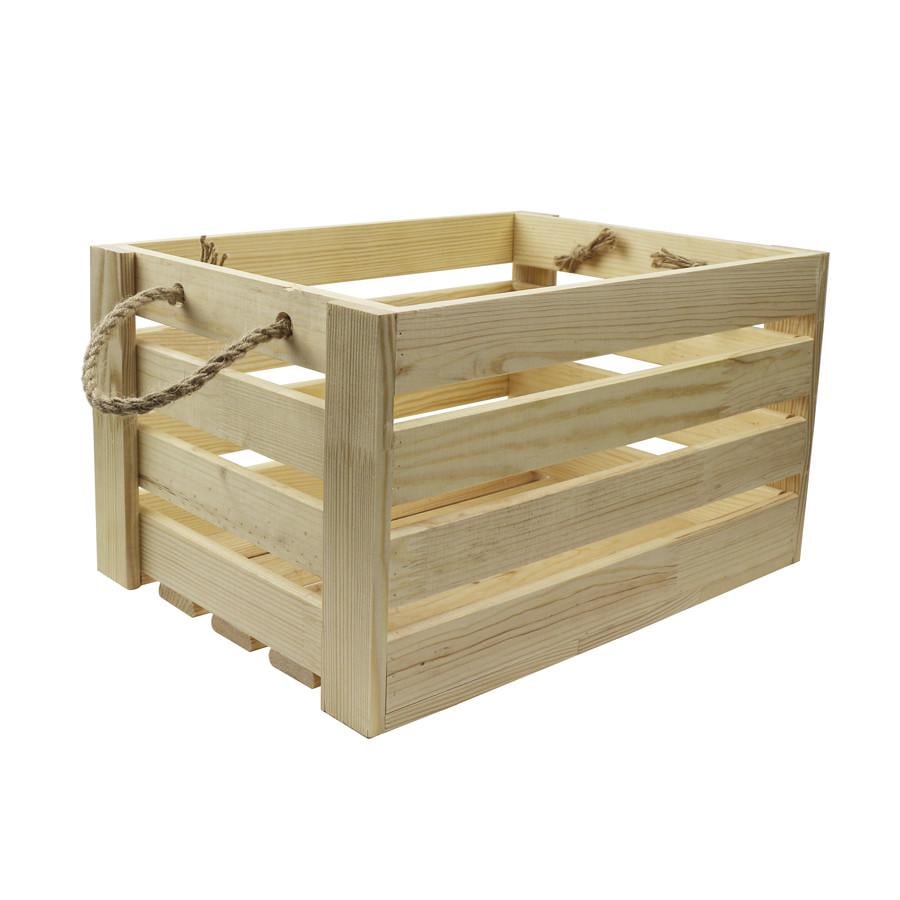 Заготовка для декупажа ROSA TALENT Ящик квадратный с ручками 30х30х21 см