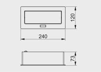 Удлинитель настольный врезной GTV SOFT SCHUKO 2 розетки 2xUSB 1,5 м Алюминий (AE-PBSUC2GS-53) - фото 2