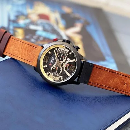 Наручний годинник Curren 8329 Black-Brown (2458) - фото 3 Наручний годинник Curren 8329 Black-Brown (2458) - фото 3