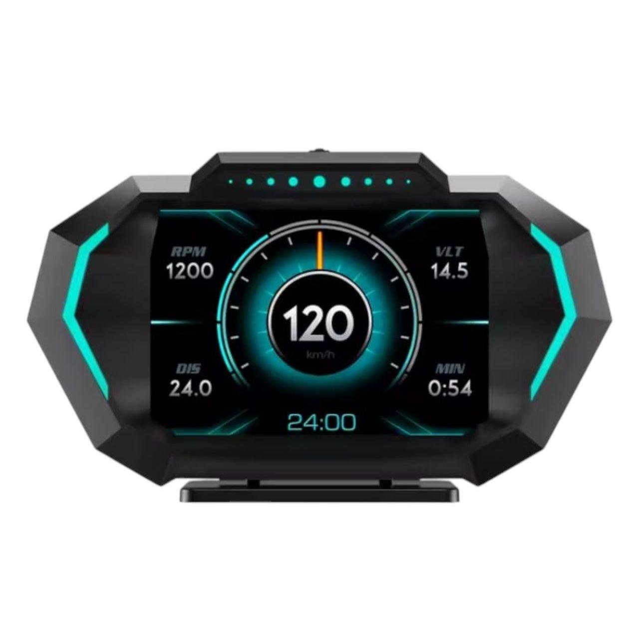 Компьютер автомобильный бортовой универсальный hud P24 obd2/Gps