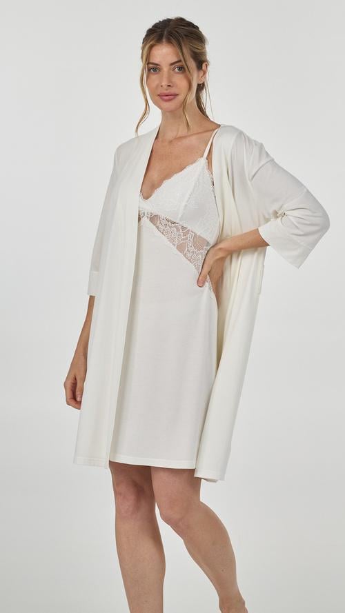 Халат женский Ellen MAY lgm 200/50/01 XL Белый