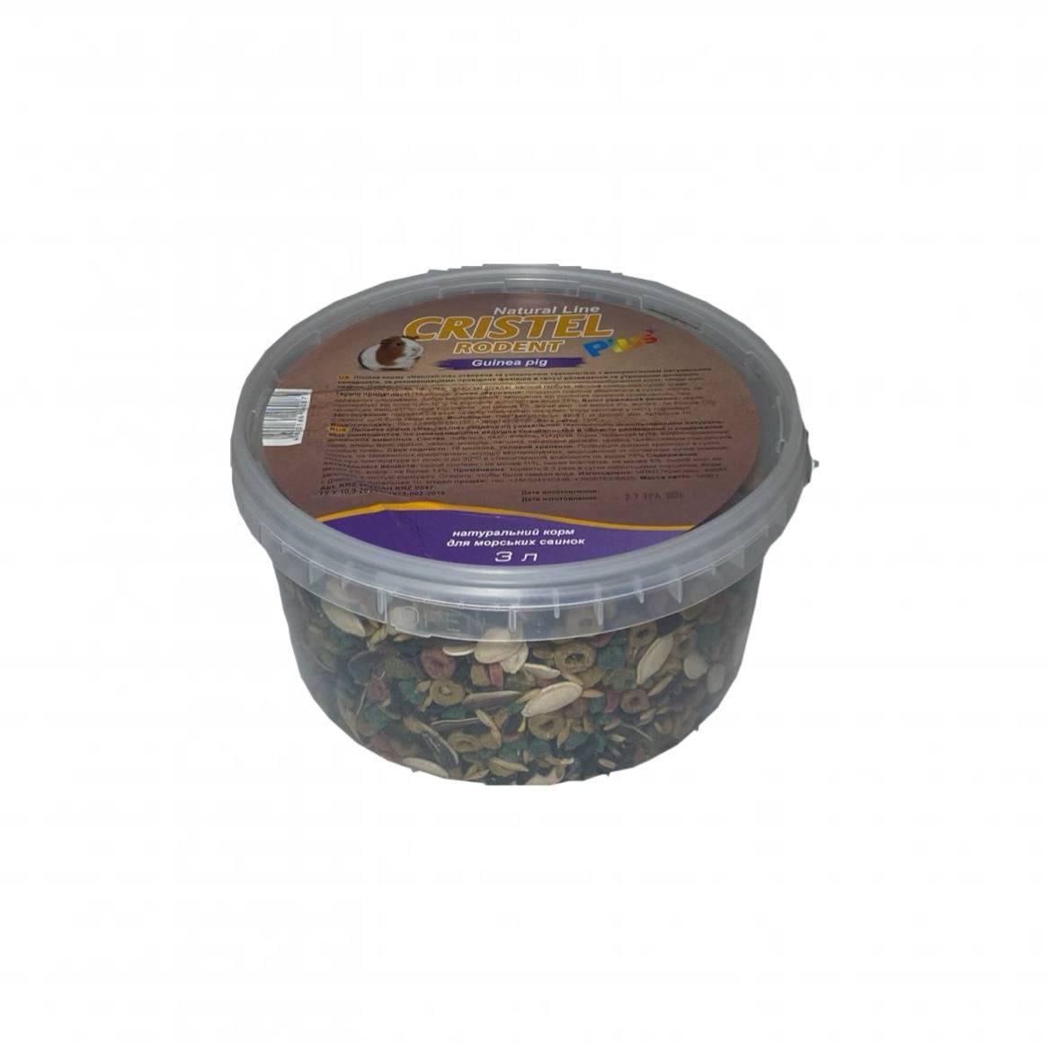 Корм натуральный для морских свинок Guinea pig Natural Line Plus 3 л/1,2 кг