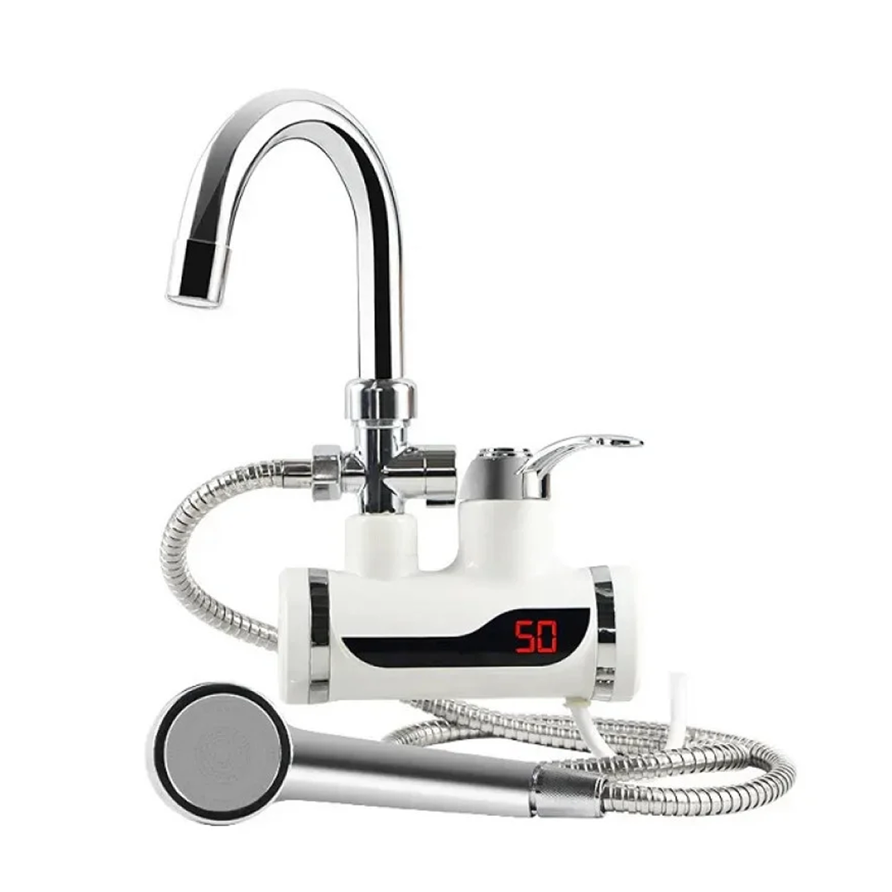 Проточний водонагрівач з душем та LCD-дисплеєм 3000 Вт (1761229496101) Проточний водонагрівач з душем та LCD-дисплеєм 3000 Вт (1761229496101)