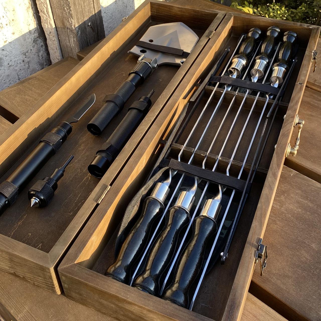 Набор подарочный для барбекю Mzavod Индиана Джонс Коричневый (27728721) - фото 3