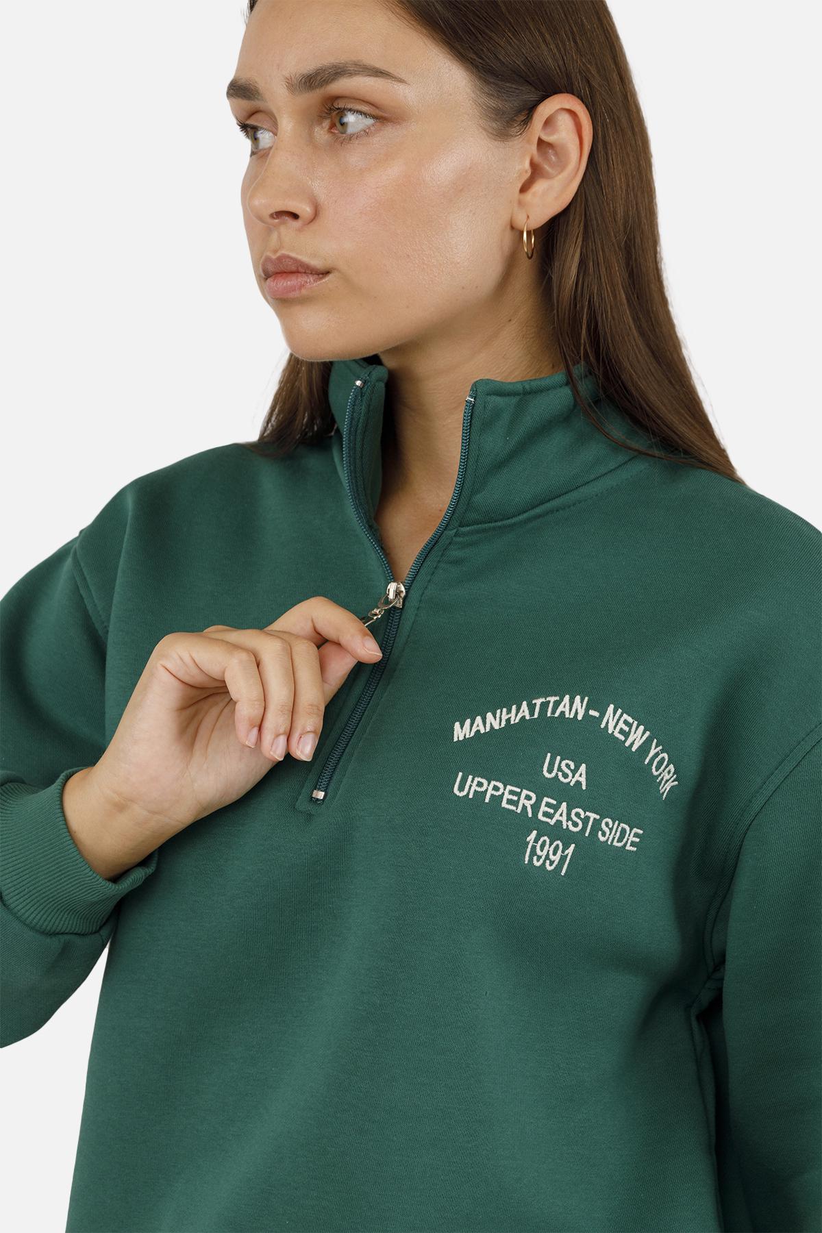 Світшот жіночий ЦБ-00260365 р. 46 Зелений (SKT001022266) - фото 3 Світшот жіночий ЦБ-00260365 р. 46 Зелений (SKT001022266) - фото 3