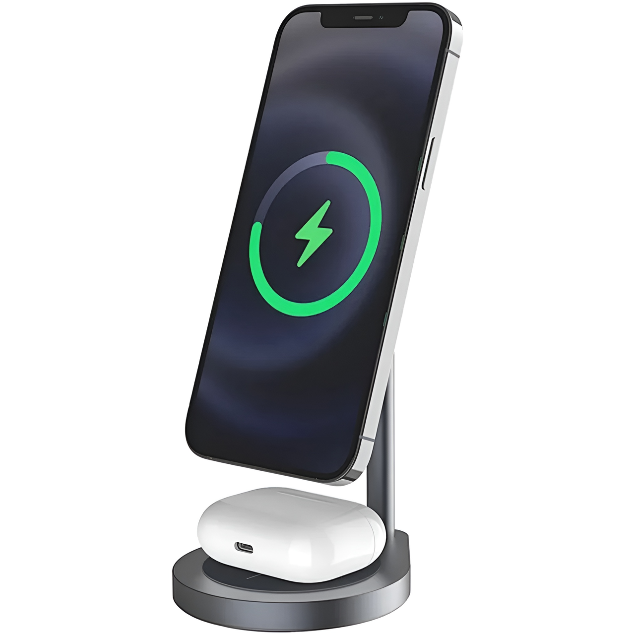 Зарядное устройство беспроводное WIWU x25 Power Air Wireless Charger 2in1 Space Grey