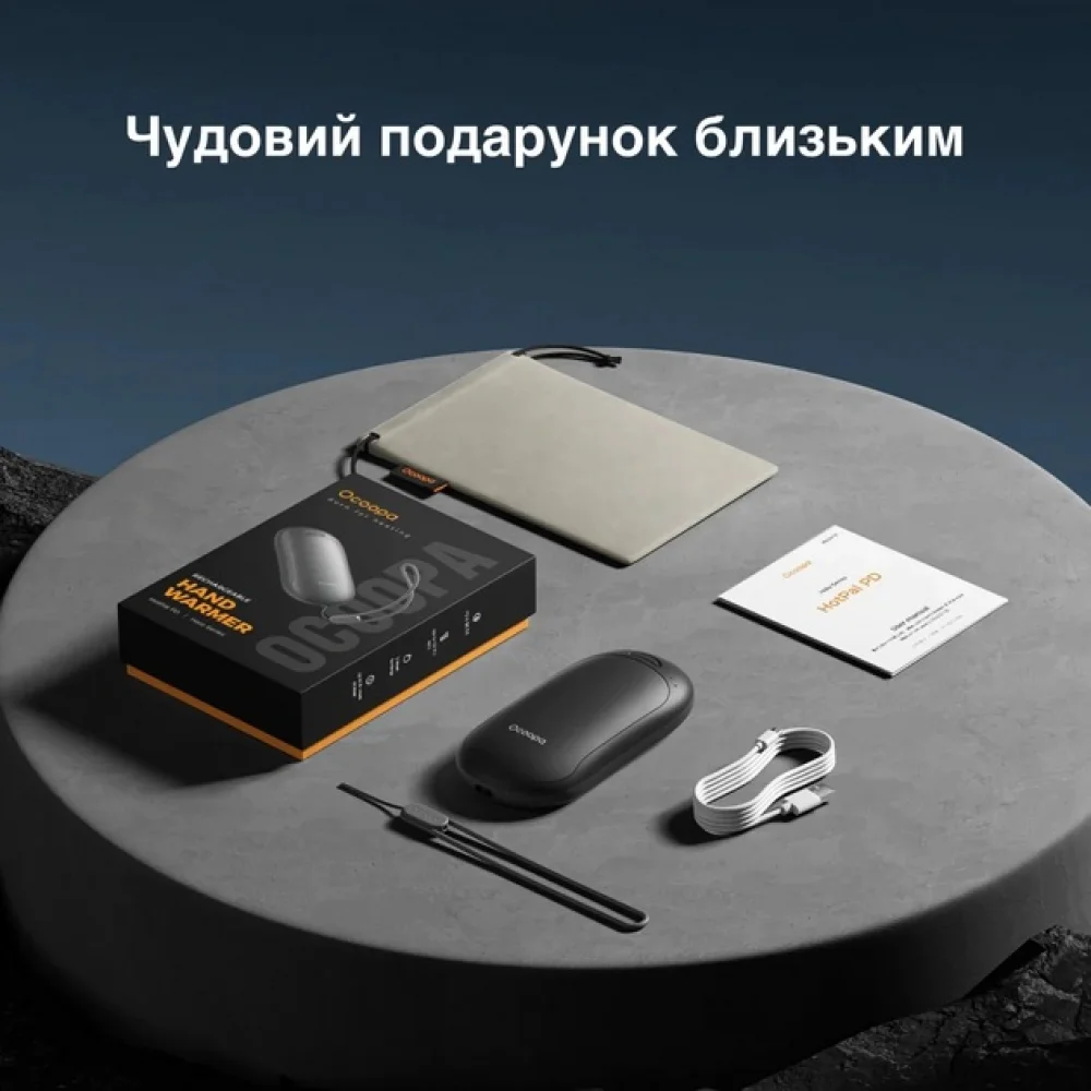 Повербанк-грелка Ocoopa Power Delivery Heater Hotpal PD 5000 mAh Розово-белый - фото 9 Повербанк-грелка Ocoopa Power Delivery Heater Hotpal PD 5000 mAh Розово-белый - фото 9